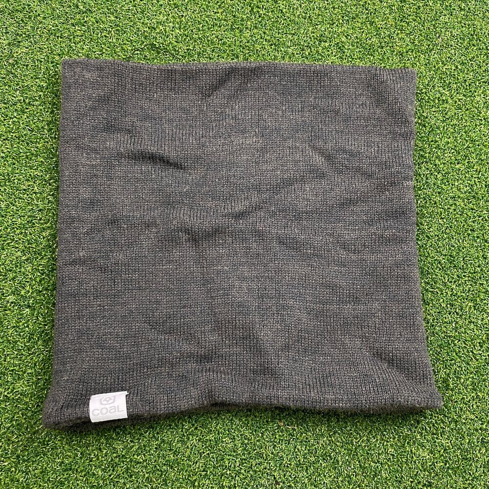 Coal The FLT Neck Gaiter Gray Knit Neck Warmer